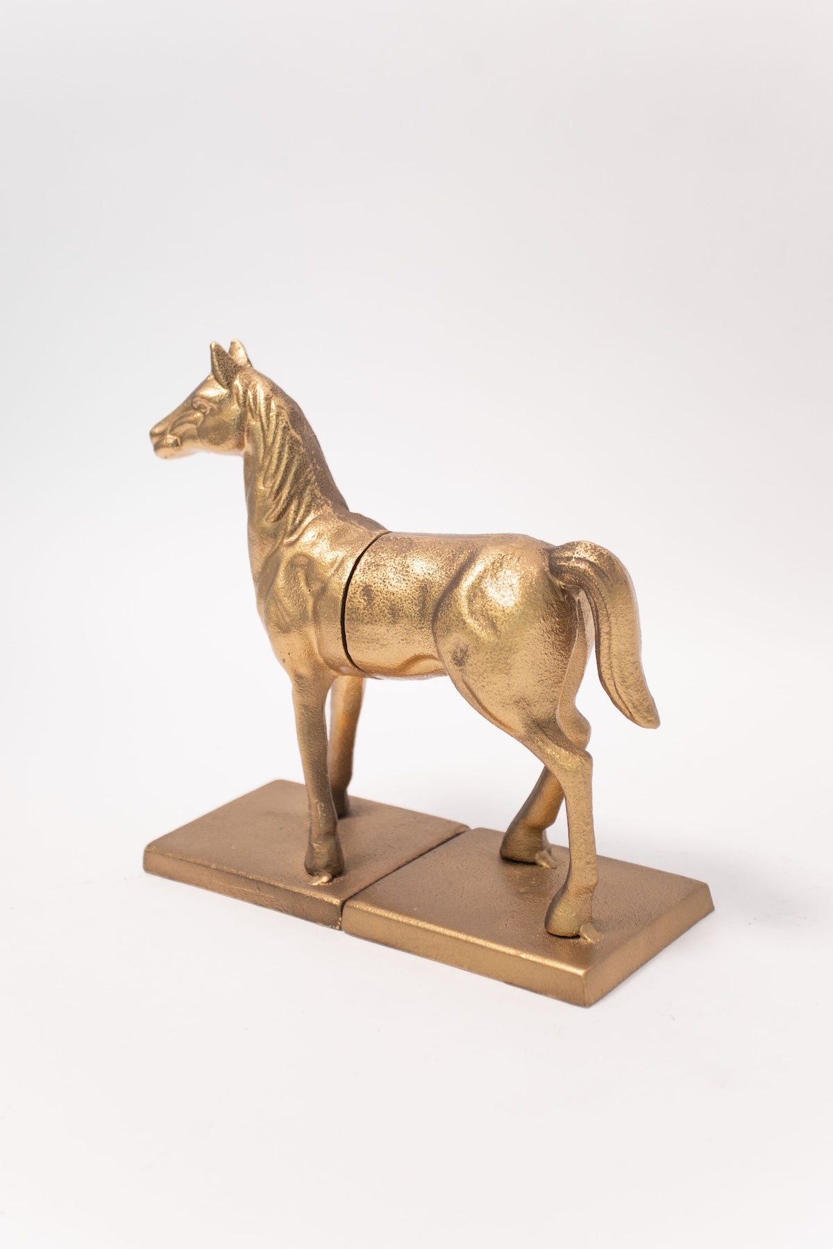 Iron Horse Bookends - Gold