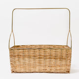 Woven Cane Caddy Basket