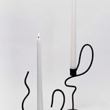 Tall Wavy Taper Holder