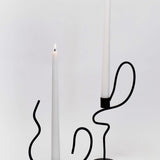 Short Wavy Taper Holder