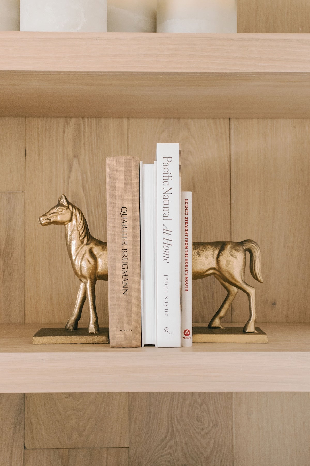 Iron Horse Bookends - Gold