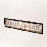 Antique Mirror Holiday Bar Sign