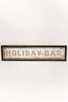 Antique Mirror Holiday Bar Sign