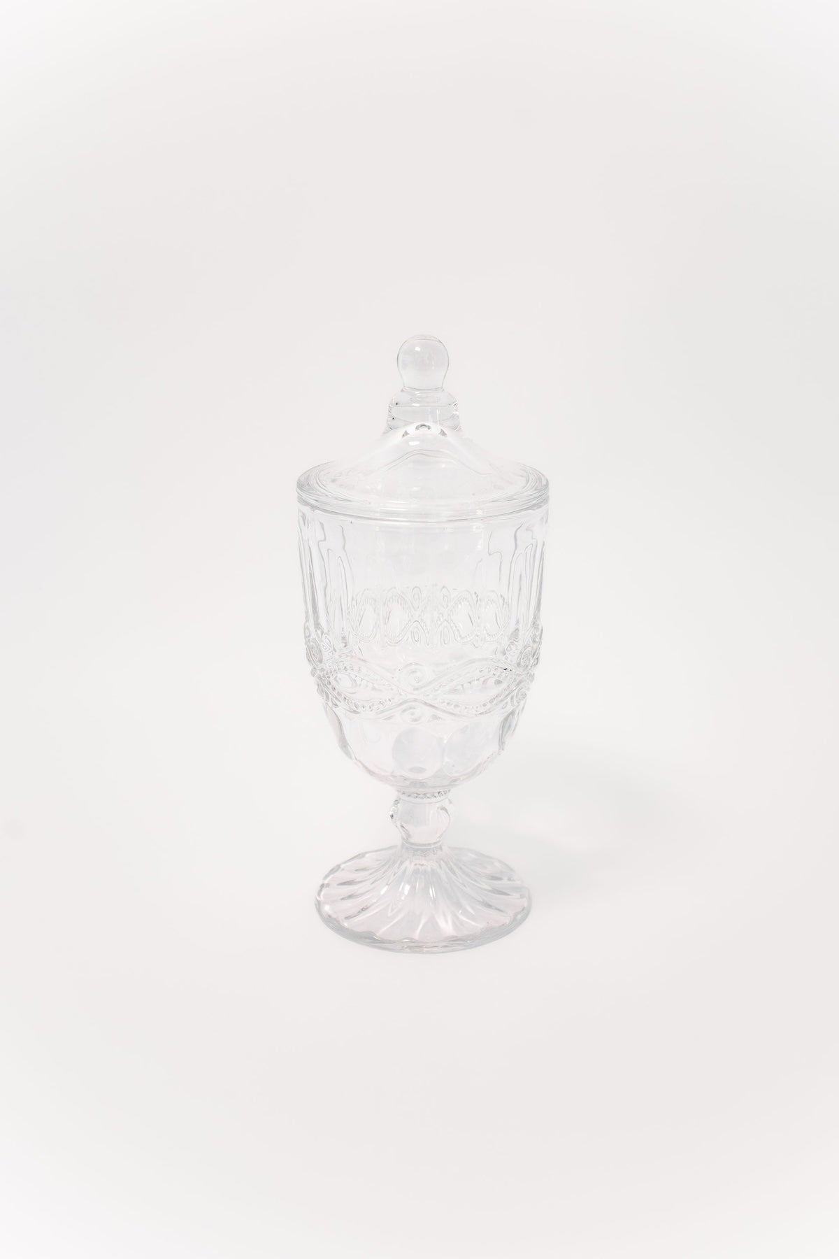 Glass Urns with Lids - Set of 2