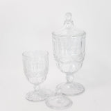 Glass Urns with Lids - Set of 2