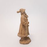 Wood Santa Figurine