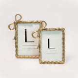 Gold Bow Picture Frame - 2 Sizes