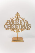 Merry Christmas Sign on Stand