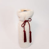 Faux Fur Wine Bag - Ivory