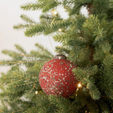 Glitter Speckled Ornament - Red