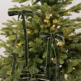 Velvet Bows - Green - Set of 3