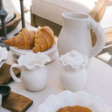Twisted Handle Ceramic Pitcher