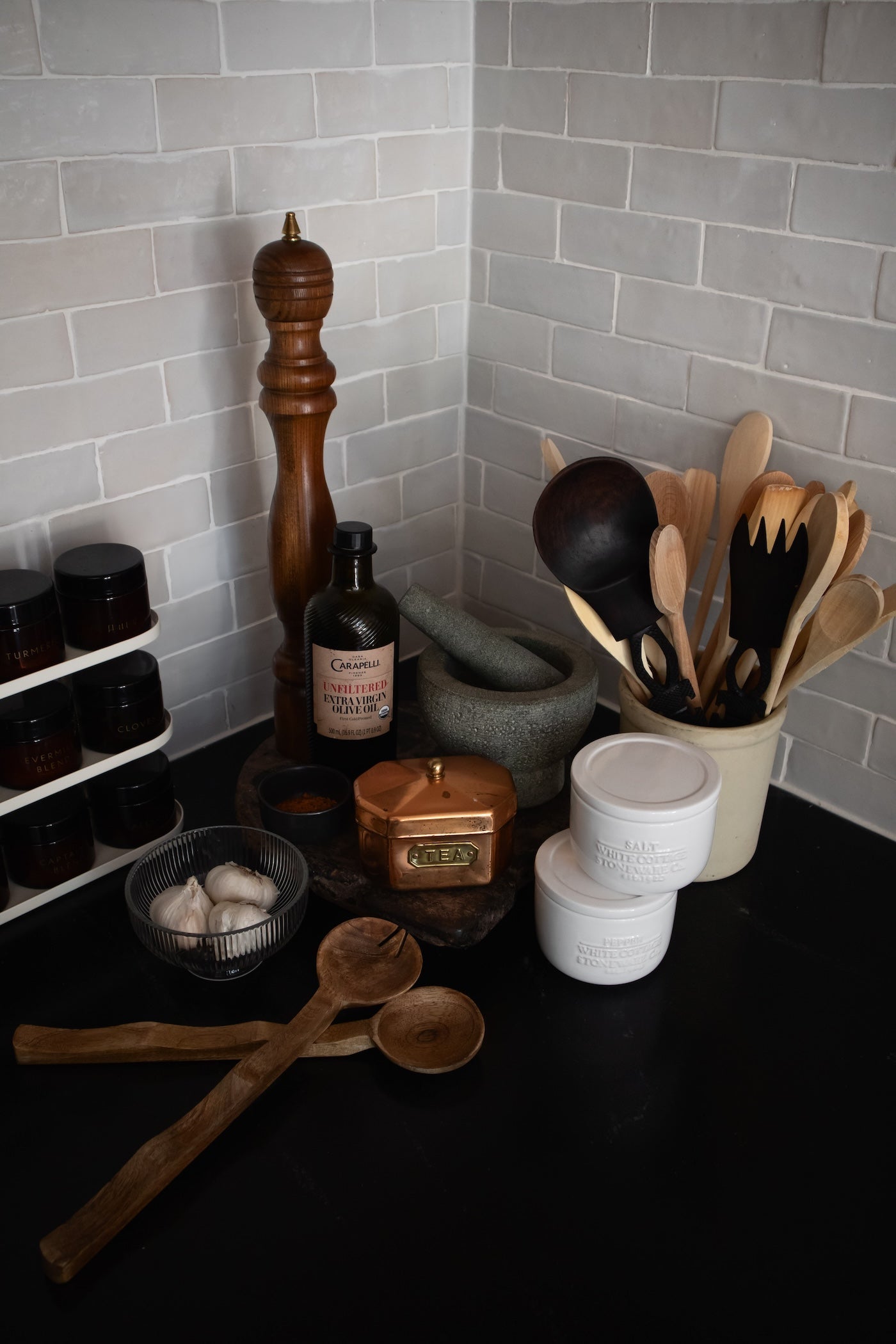 Mango Wood Salad Server Set