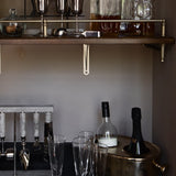 2-Bottle Metal Wine Holder - Gold