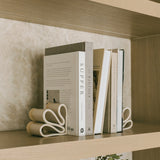 Handcrafted Looped Bookends - Set of 2