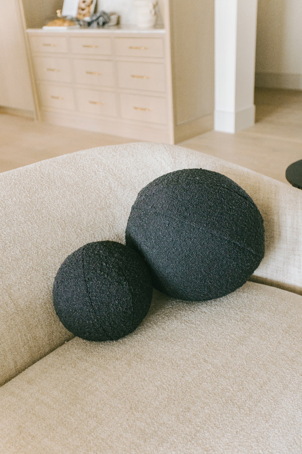 Boucle Pillow - Charcoal - 2 Sizes