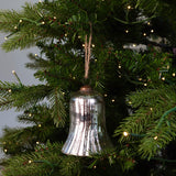 Mercury Glass Bell Ornament - Silver