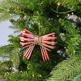 Striped Bow Ornament
