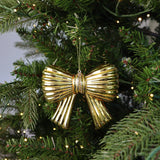 Metallic Bow Ornament - Gold