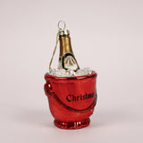 Champagne Ornament - Red