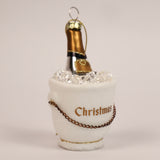 Champagne Ornament - White