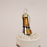 Champagne Ornament - White
