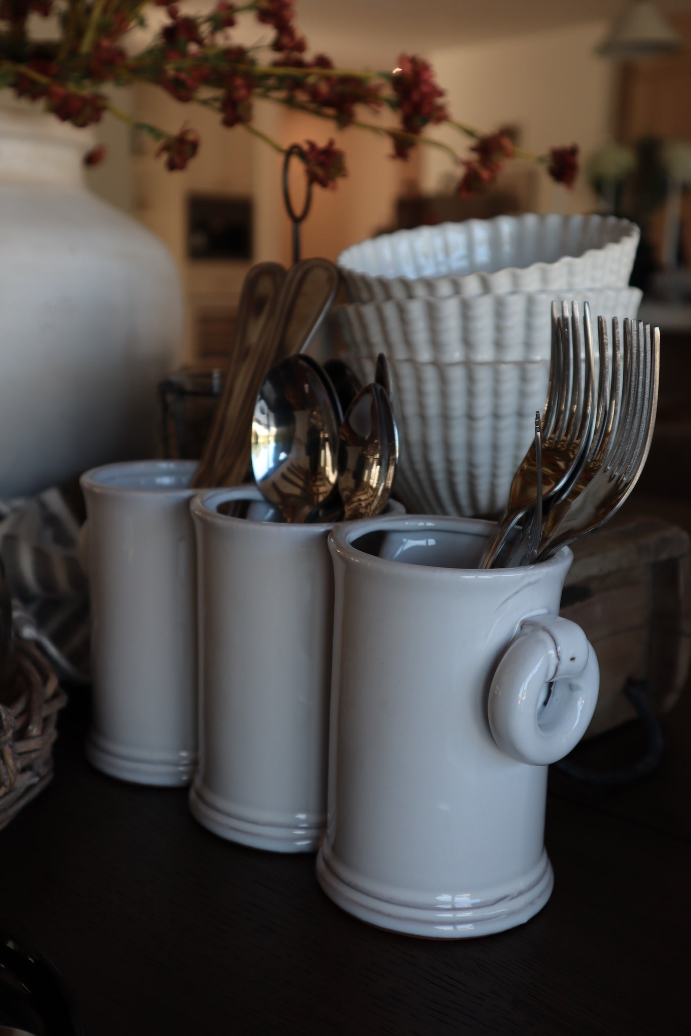Utensil Holder with Loop Handles