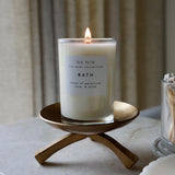 Ilaria Footed Pillar Holder - Brass