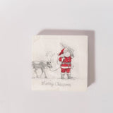 Santa and Reindeer Paper Napkins - Set of 50
