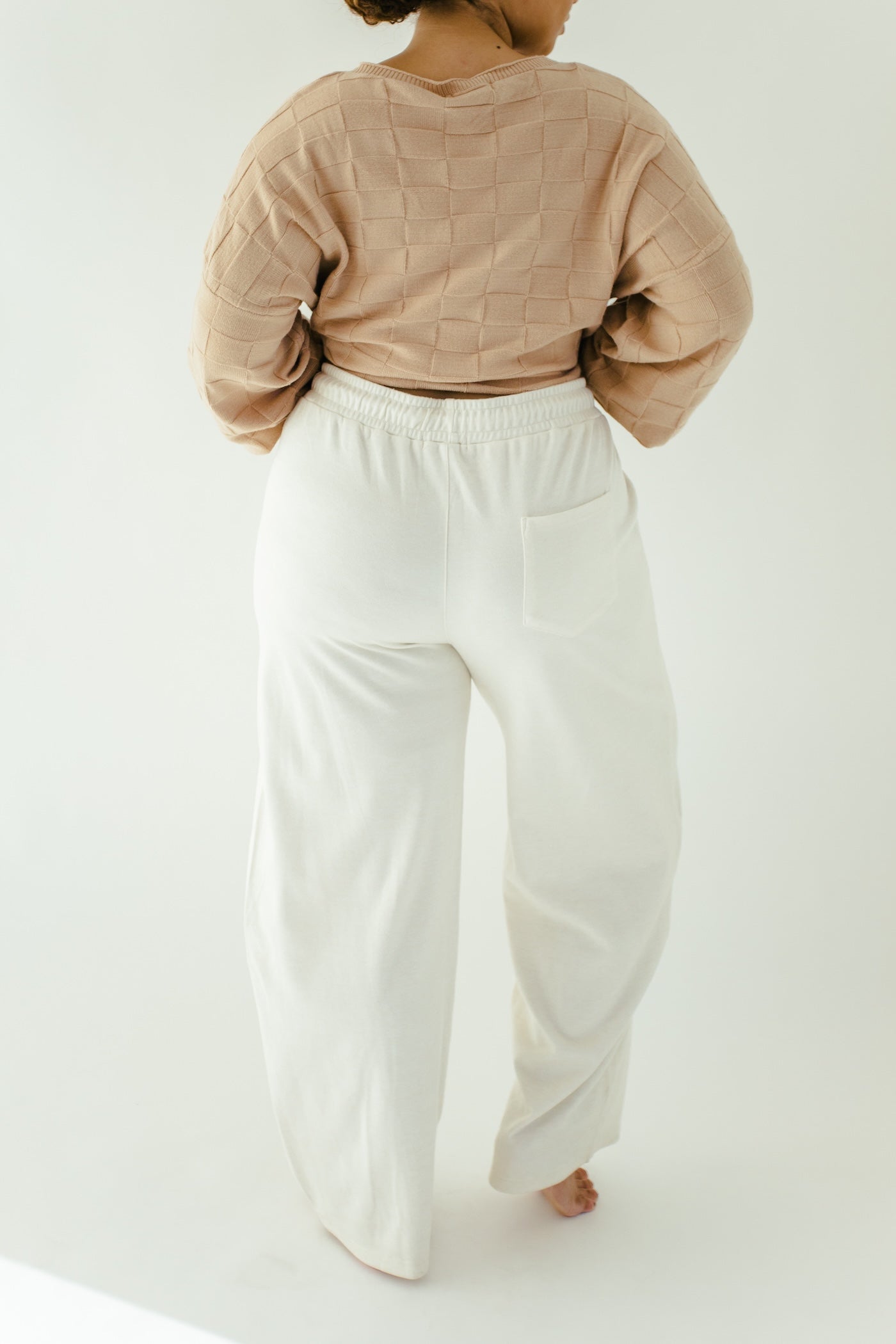 Kaitlyn Horseshoe Sweatpants - Cream