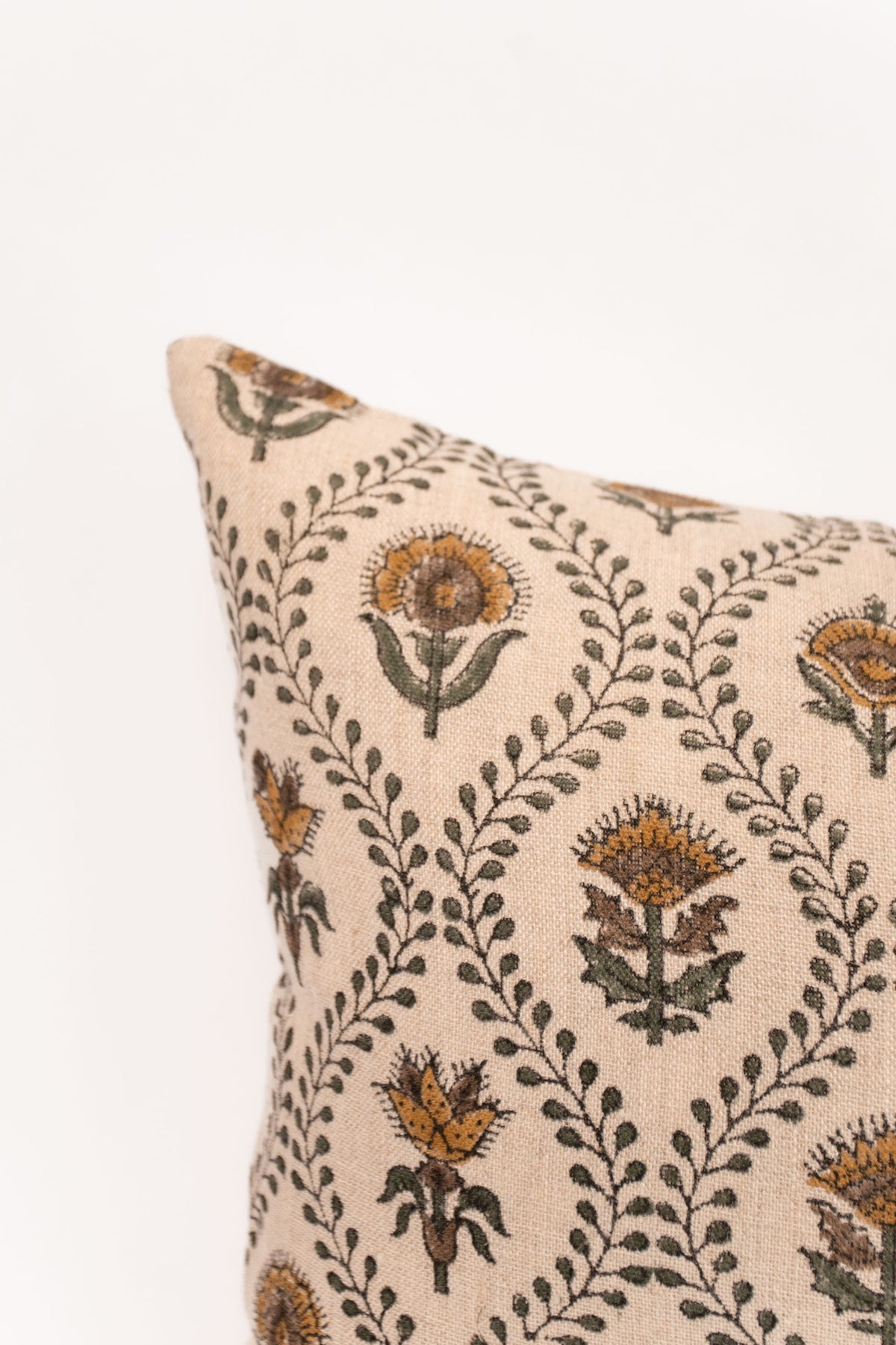 Botanical Block Print Lumbar Pillow  - 14