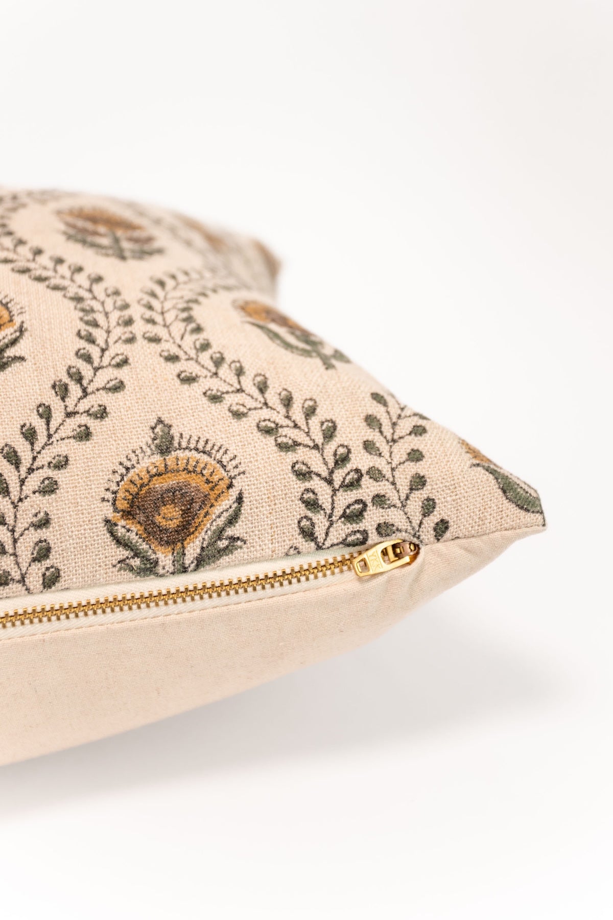 Botanical Block Print Lumbar Pillow  - 14
