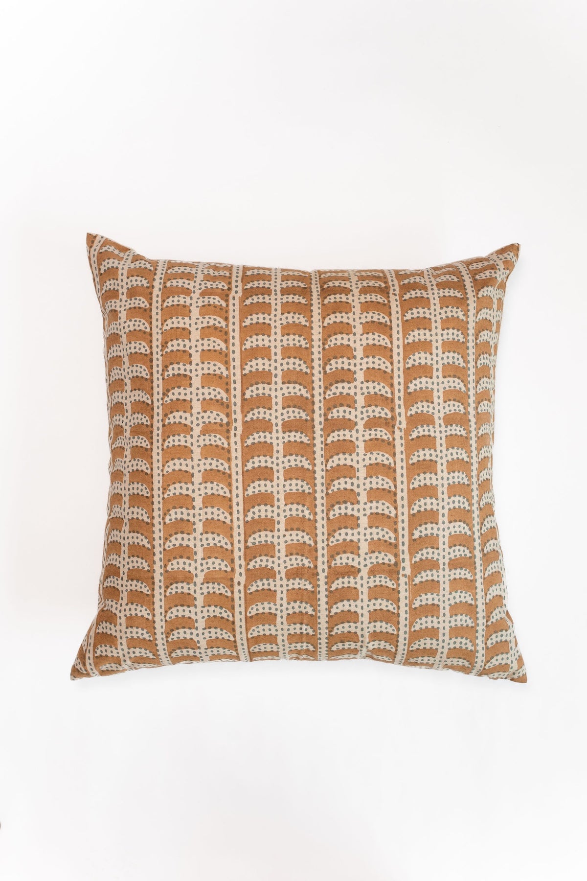 Block Print Linen Blend Pillow - 24