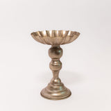 Mercury-Finish Pedestal Bowl - 2 Sizes