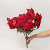 Faux Poinsettia Plant