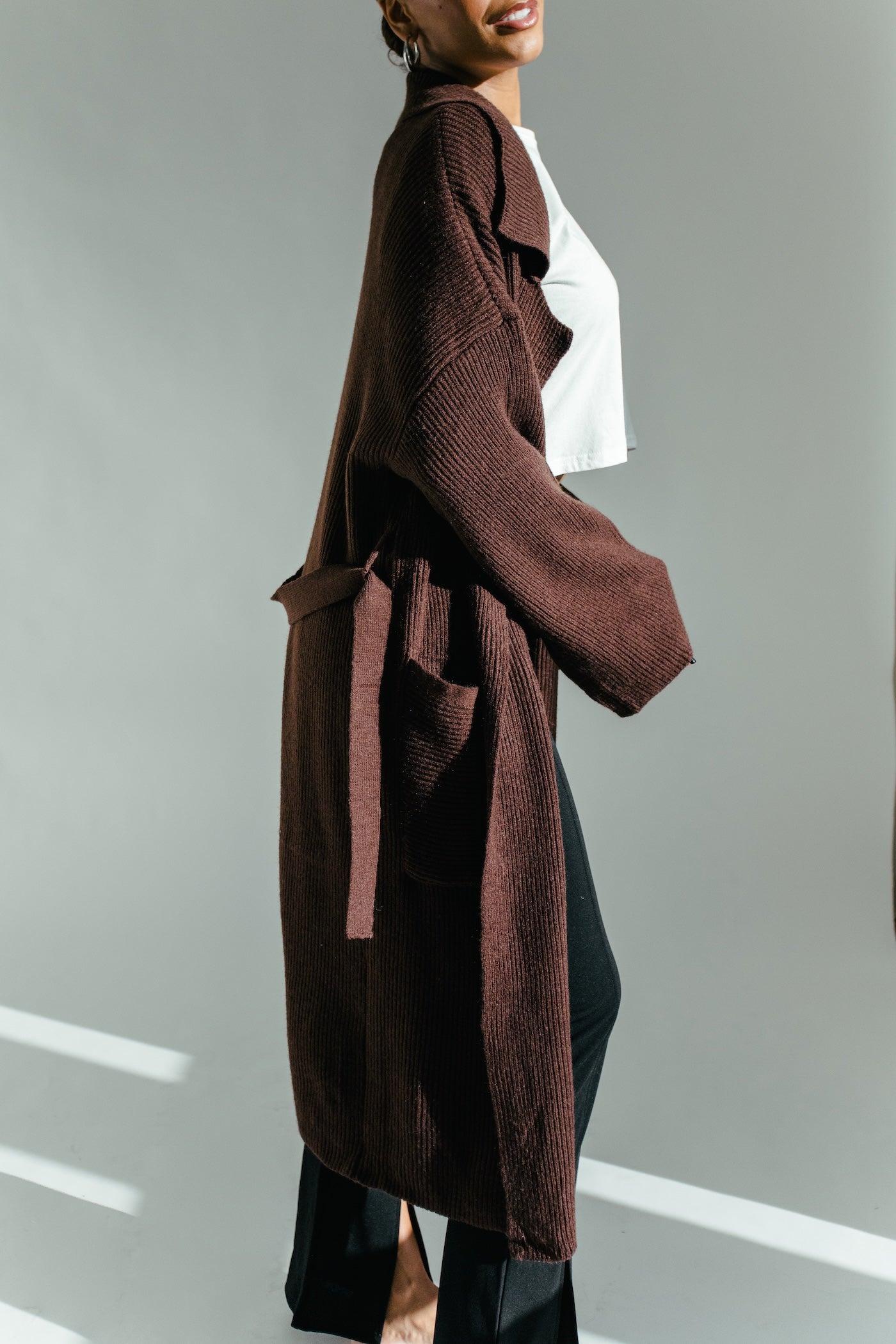 Tobin Midi Cardigan - Brown