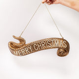 Merry Christmas Hanging Door Sign