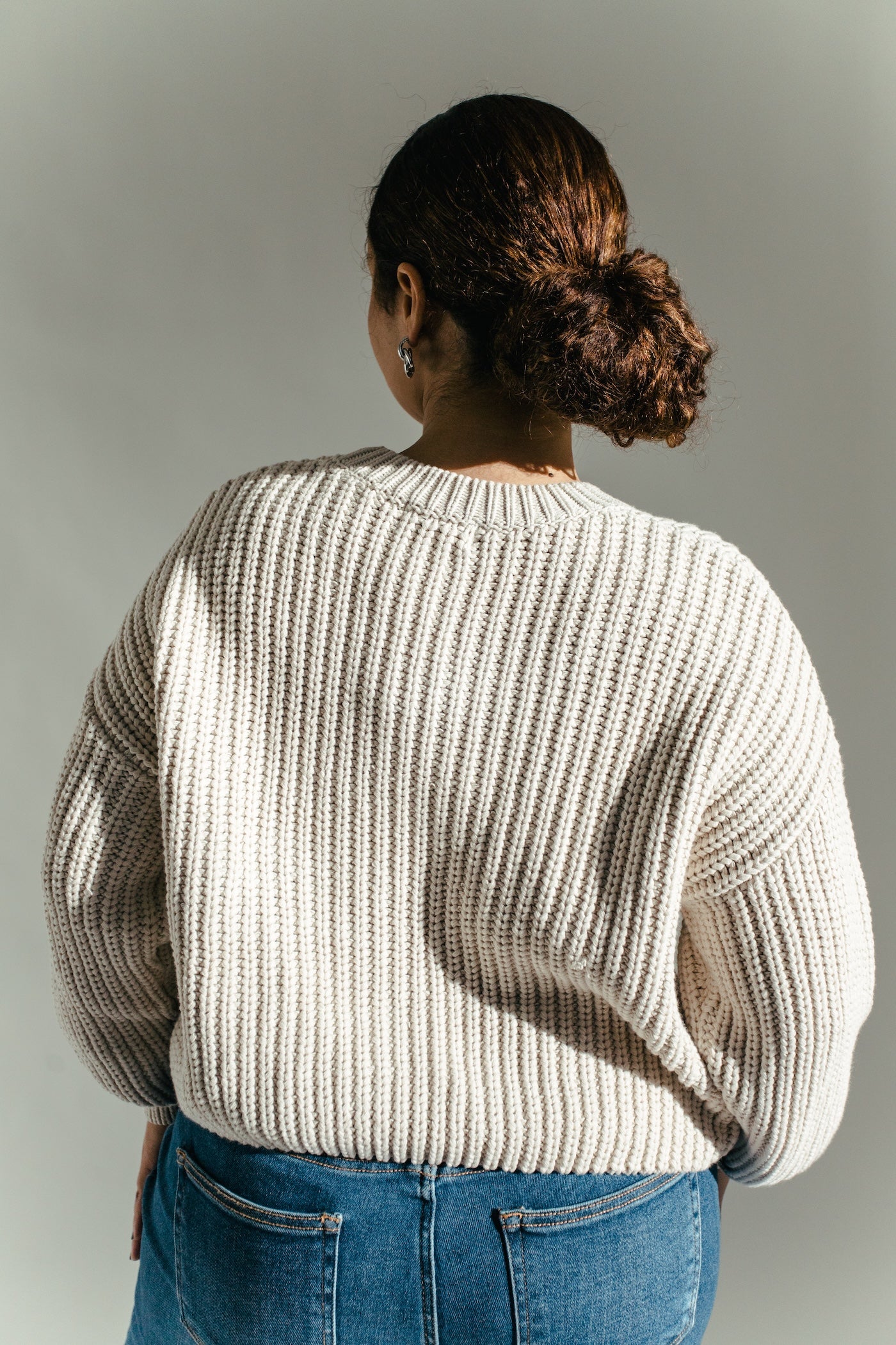 Lori Cable Knit Sweater - Oatmeal