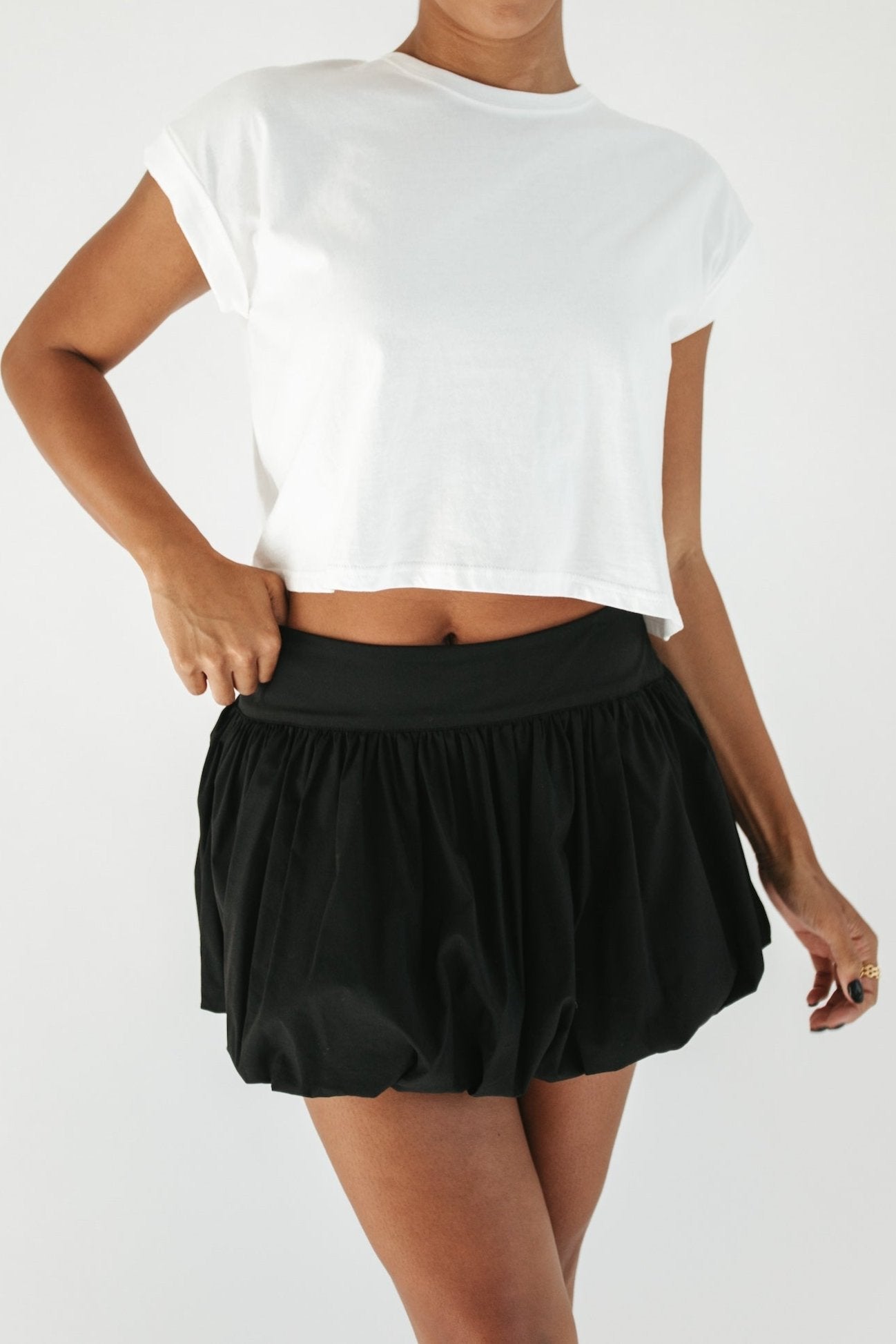 Shirley Bubble Skirt - Black