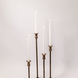 Brushed Brass Taper Holders - 4 Sizes