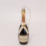 Champagne Bottle Ornament - 2 Colors