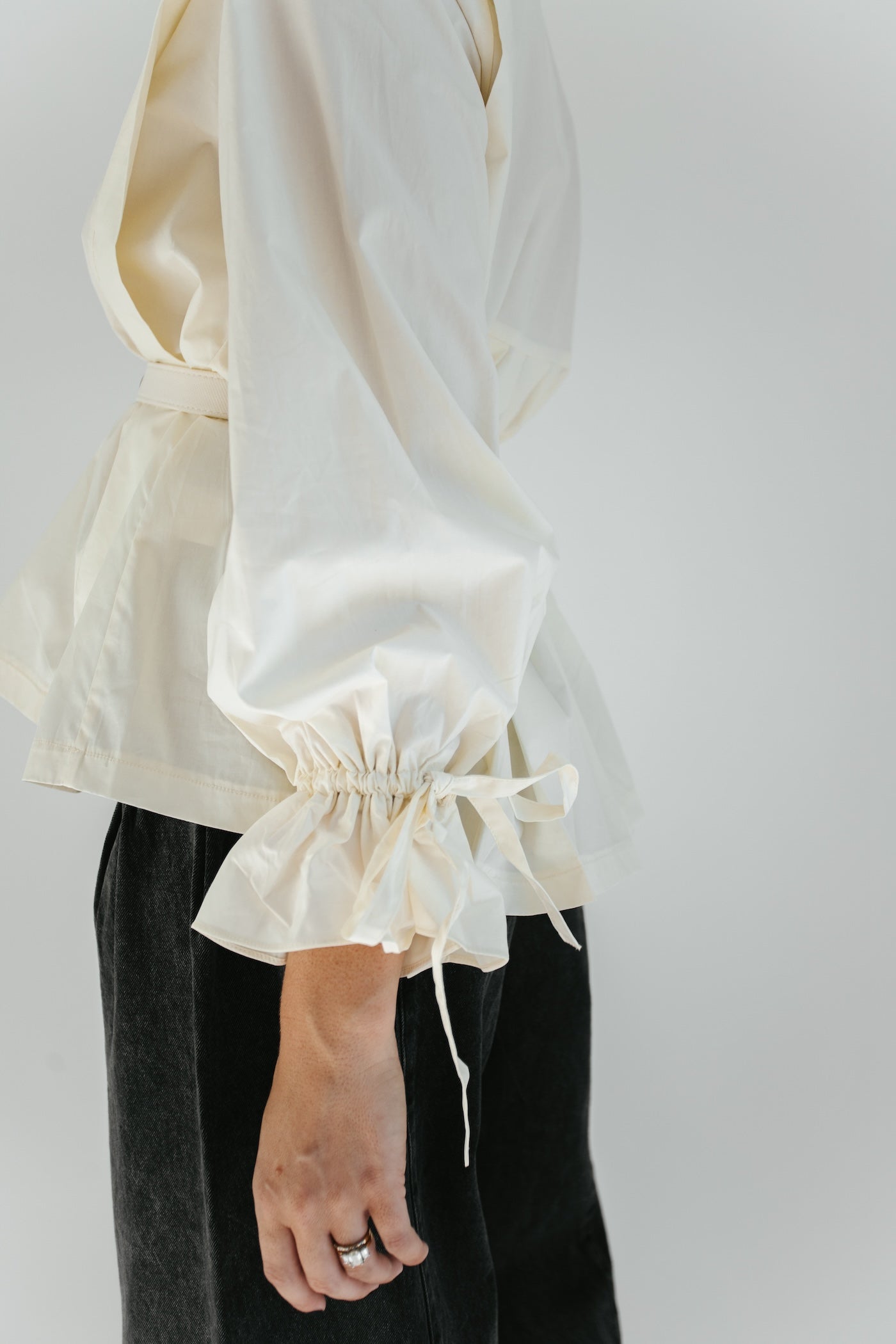 Cosette Pleated Blouse - Cream