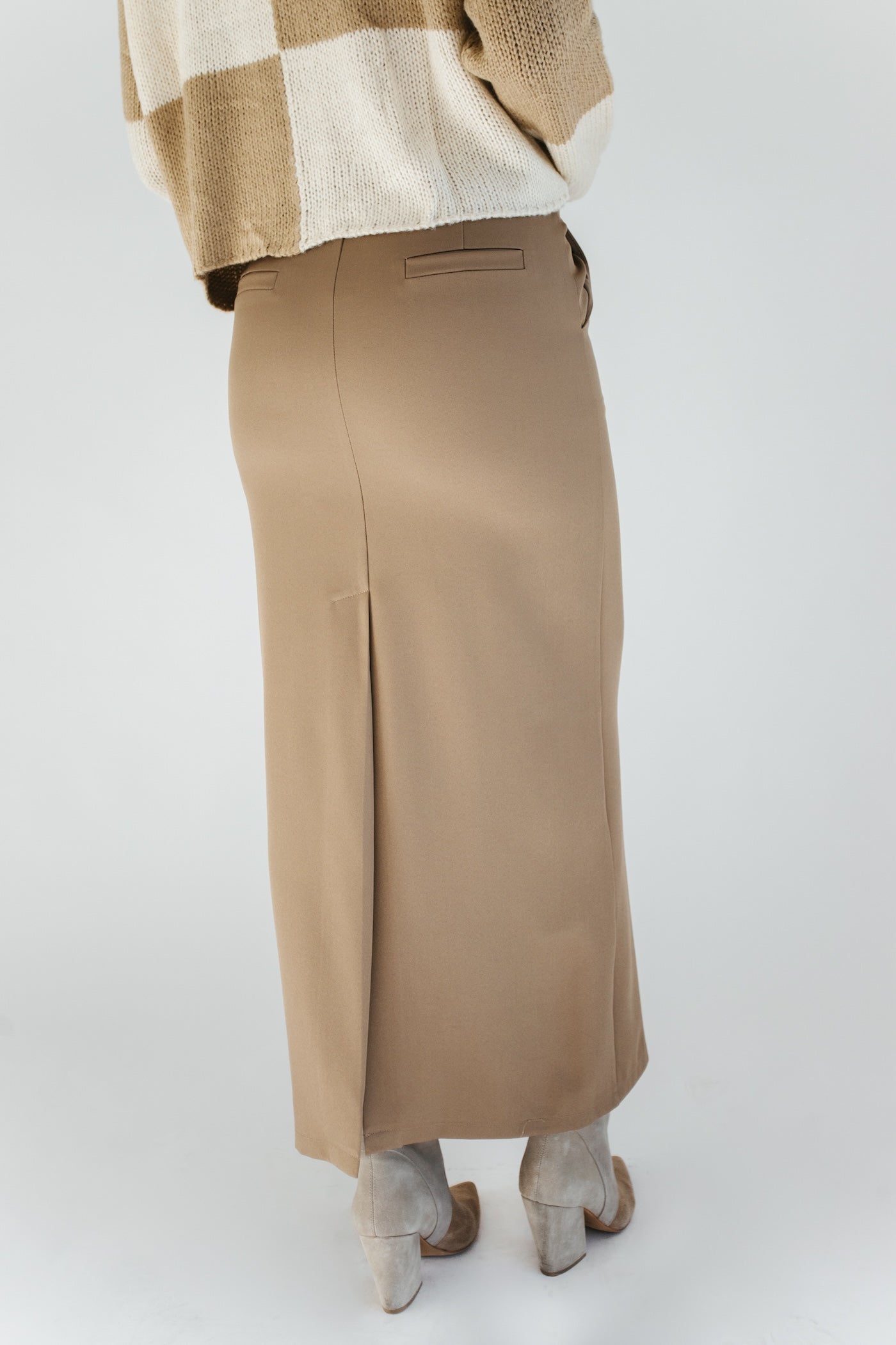 New Beginnings Maxi Skirt - Khaki