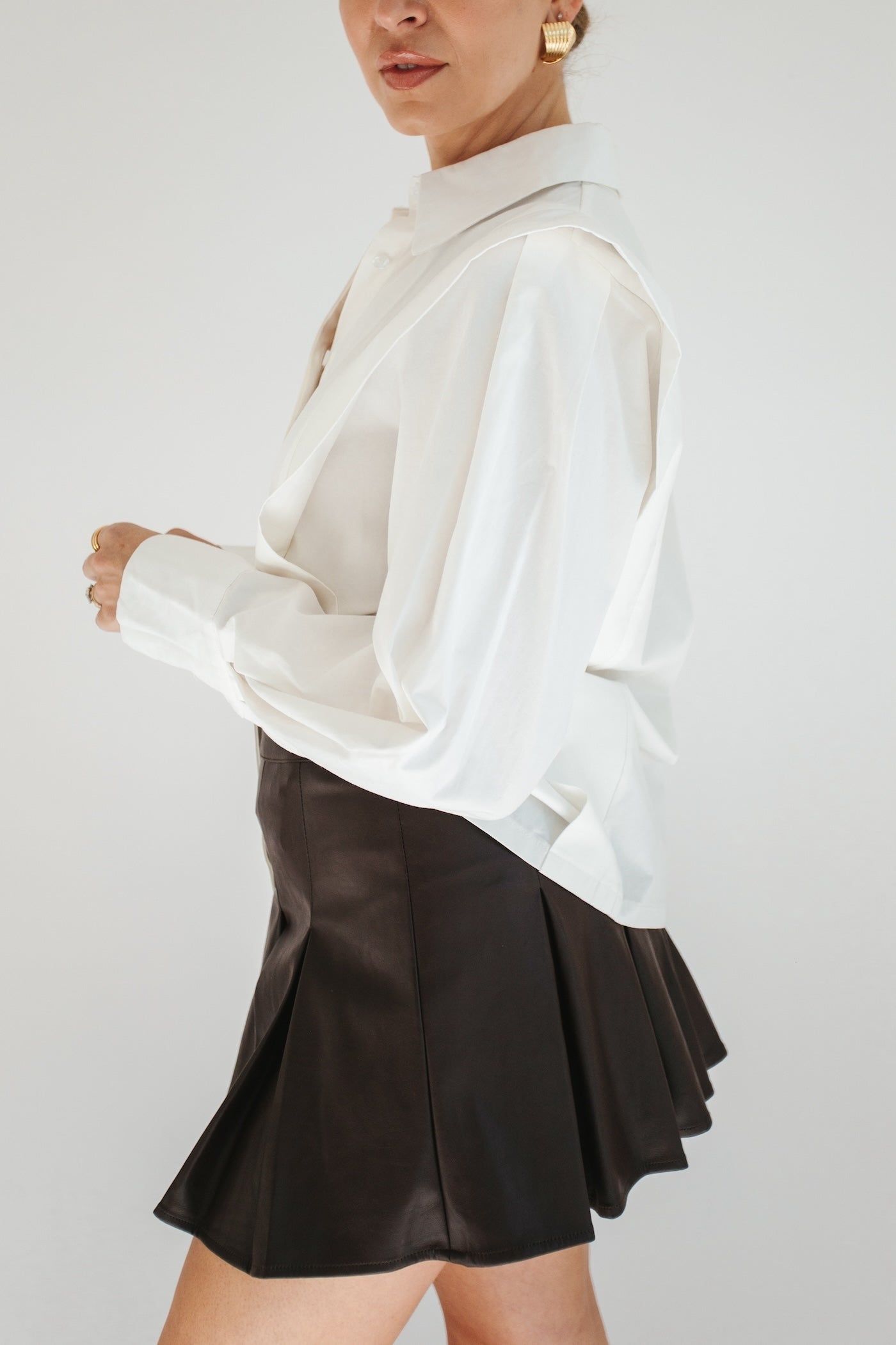 Henrietta Structured Blouse - White