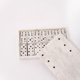 Marble Domino Storage Box Set