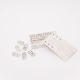 Marble Domino Storage Box Set