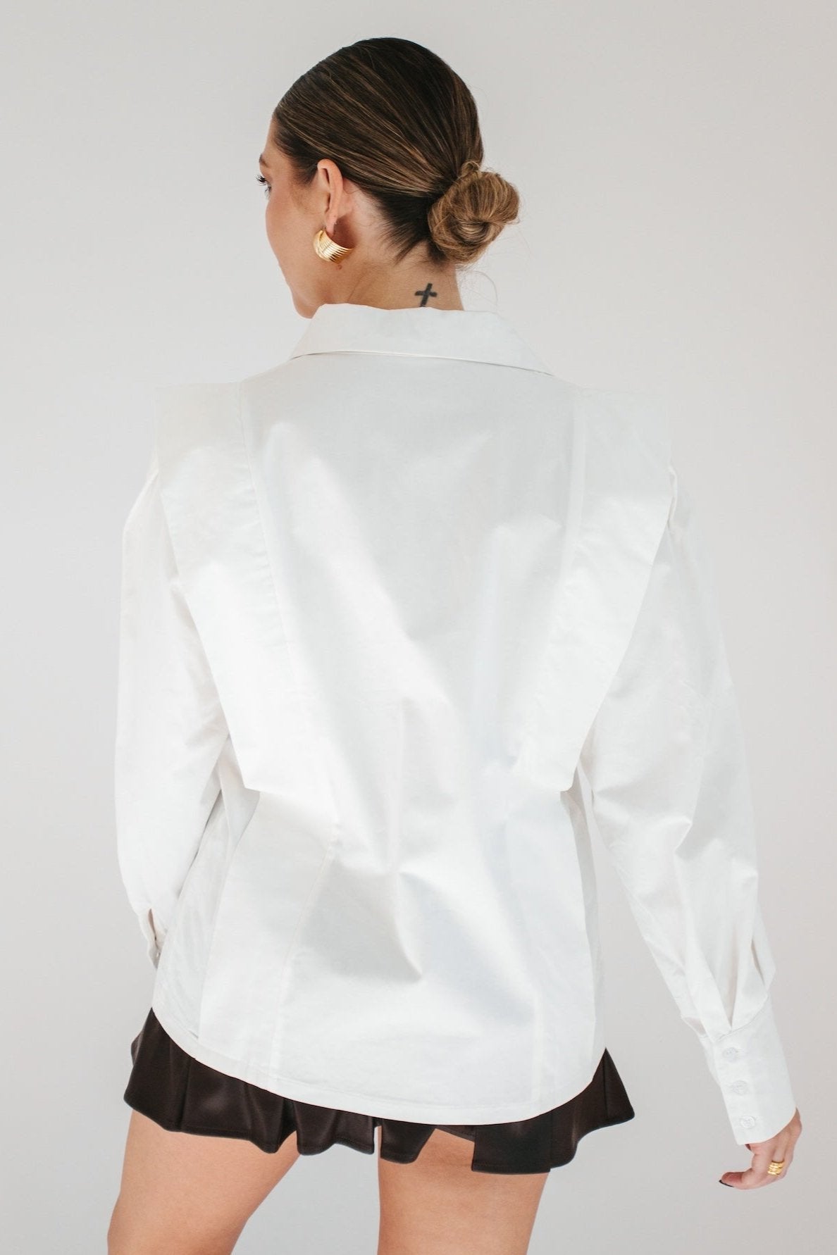 Henrietta Structured Blouse - White