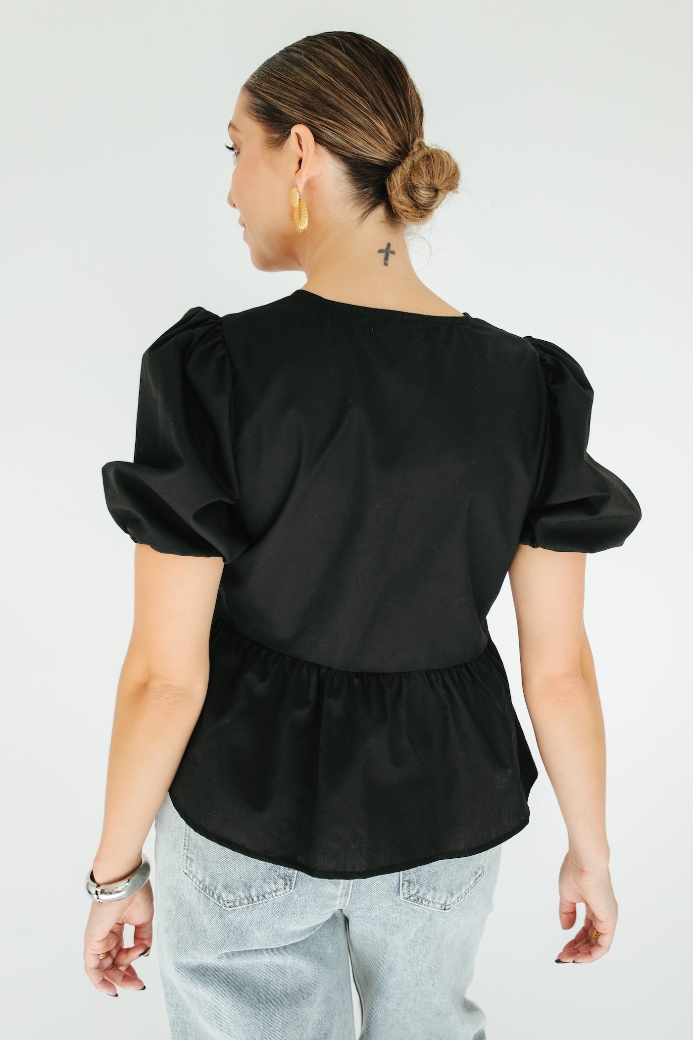 Doe Tie Top -  Black