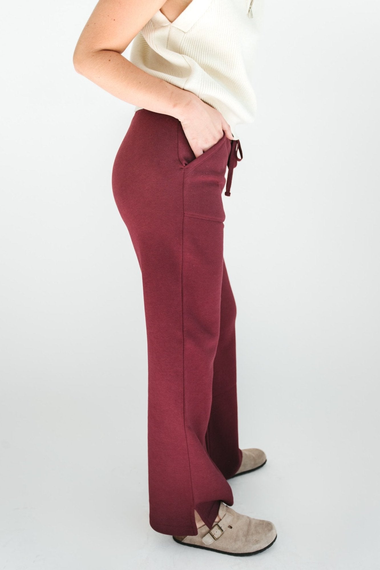 Sweet Escape Lounge Pant - Burgundy