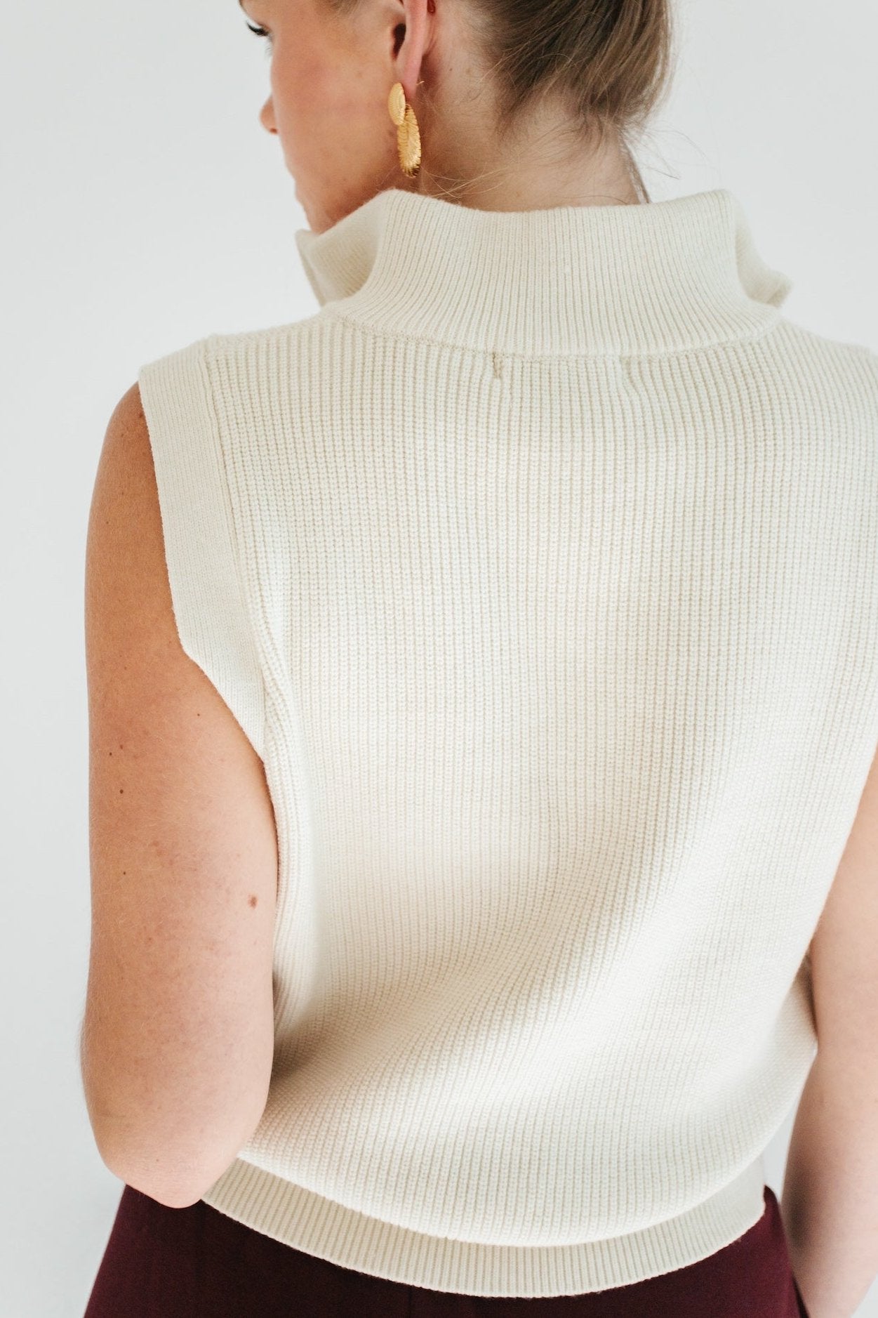 Shane Sweater Vest - Ivory